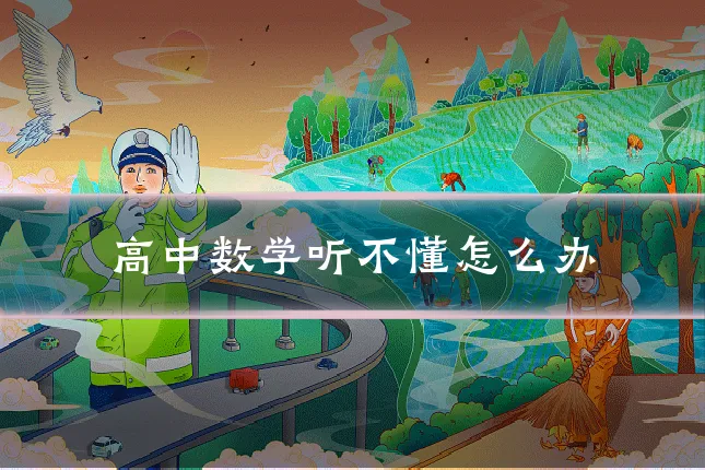 高中数学听不懂怎么办