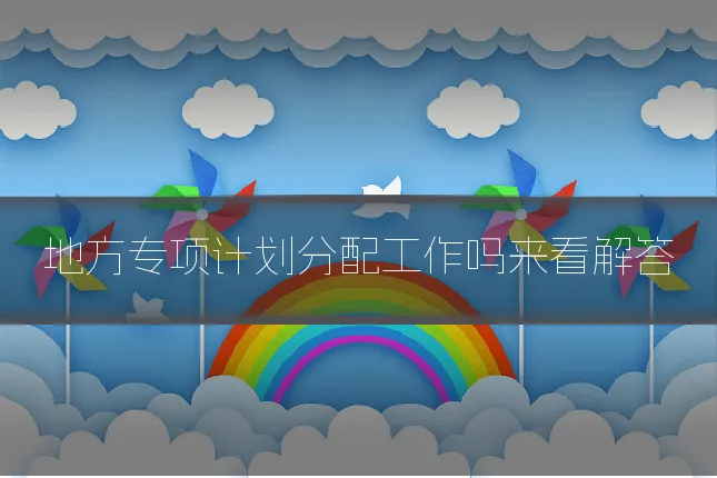 地方专项计划分配工作吗来看解答