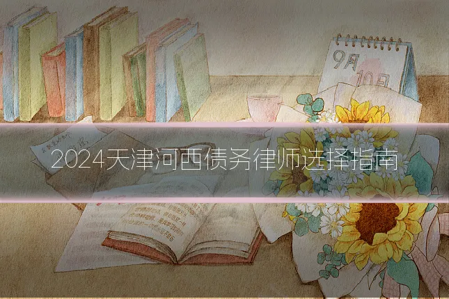 2024天津河西债务律师选择指南