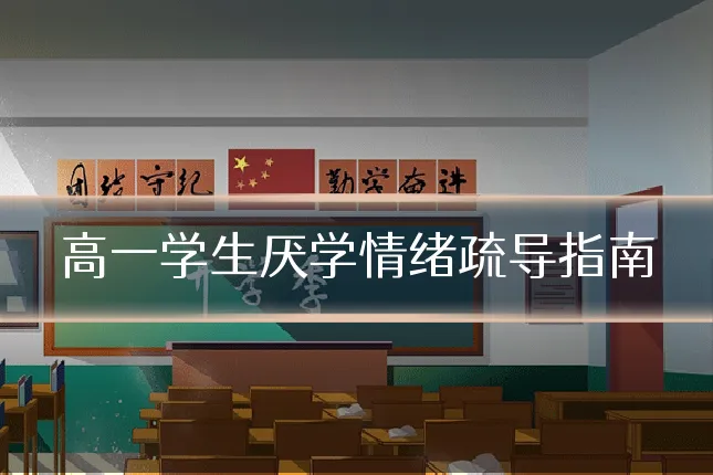 高一学生厌学情绪疏导指南