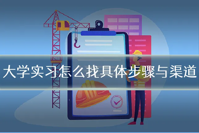 大学实习怎么找具体步骤与渠道