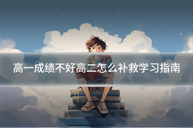 高一成绩不好高二怎么补救学习指南