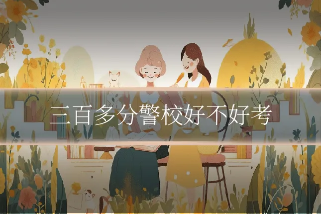 三百多分警校好不好考