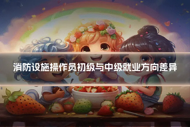 消防设施操作员初级与中级就业方向差异