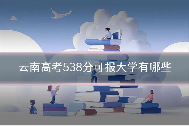 云南高考538分可报大学有哪些