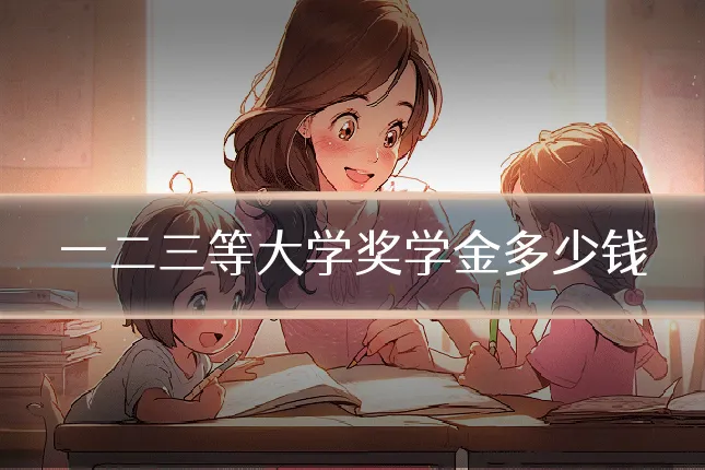 一二三等大学奖学金多少钱