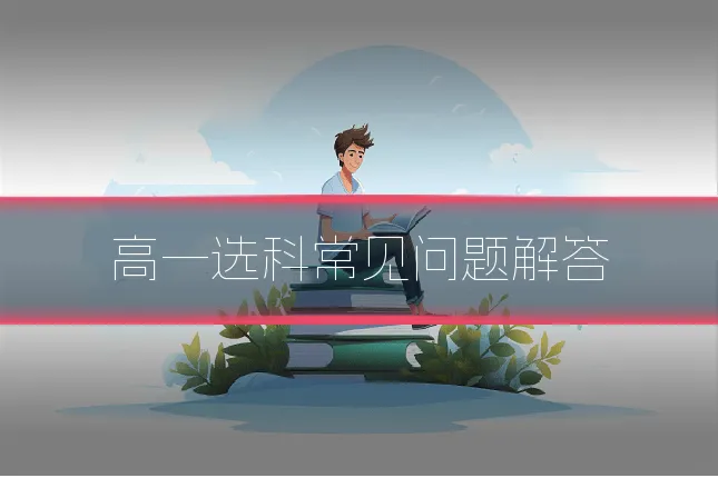 高一选科常见问题解答