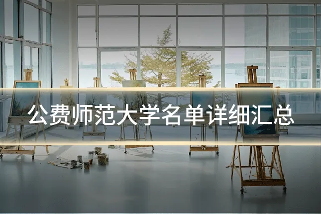 公费师范大学名单详细汇总