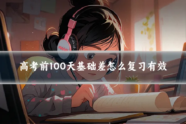 高考前100天基础差怎么复习有效