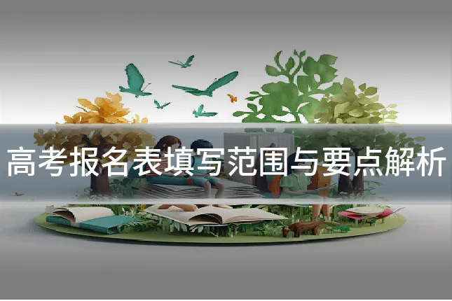 高考报名表填写范围与要点解析