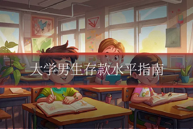 大学男生存款水平指南