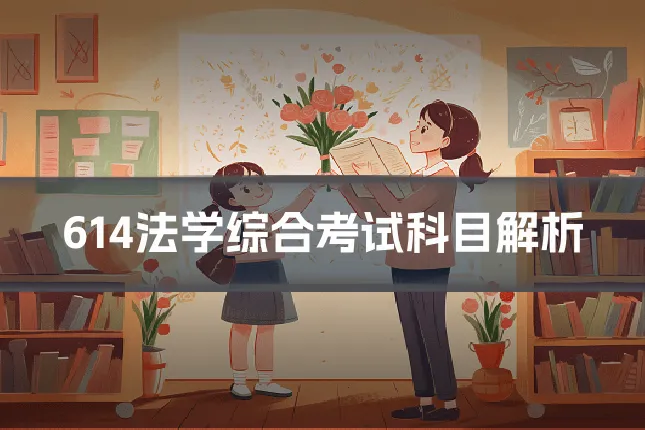 614法学综合考试科目解析