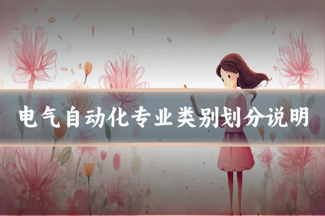 电气自动化专业类别划分说明