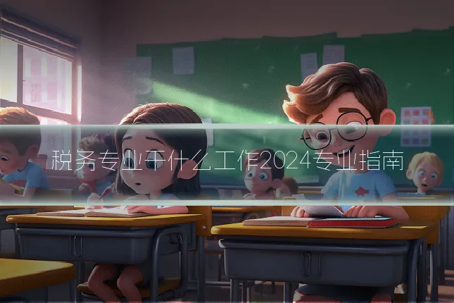 税务专业干什么工作2024专业指南