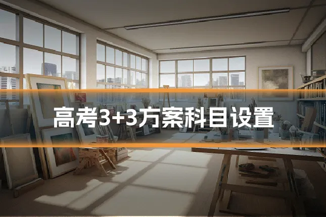 高考3+3方案科目设置