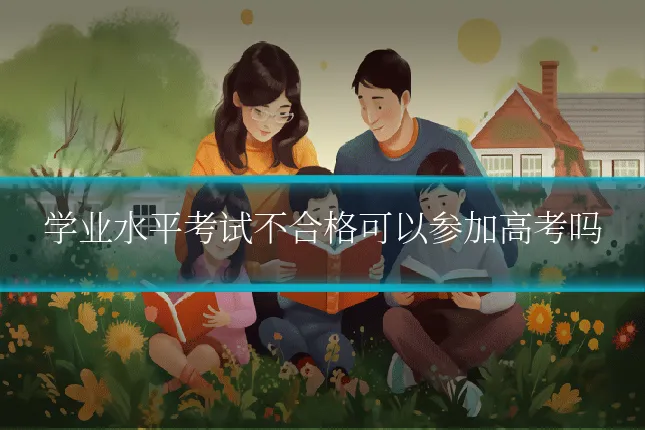 学业水平考试不合格可以参加高考吗