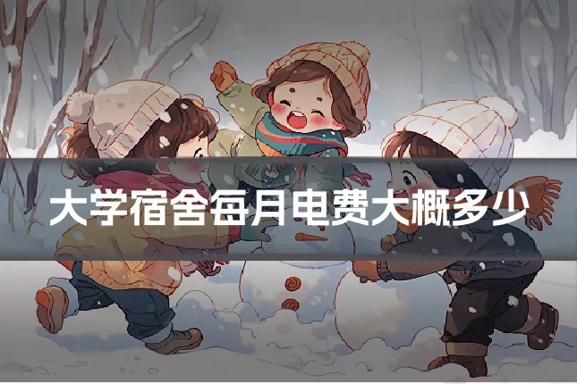 大学宿舍每月电费大概多少