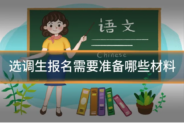 选调生报名需要准备哪些材料