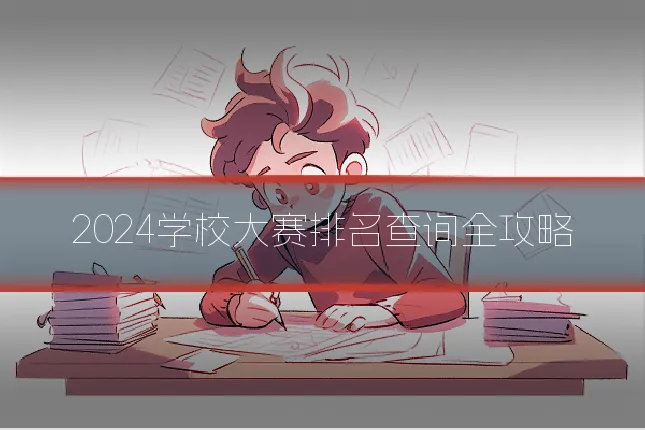 2024学校大赛排名查询全攻略