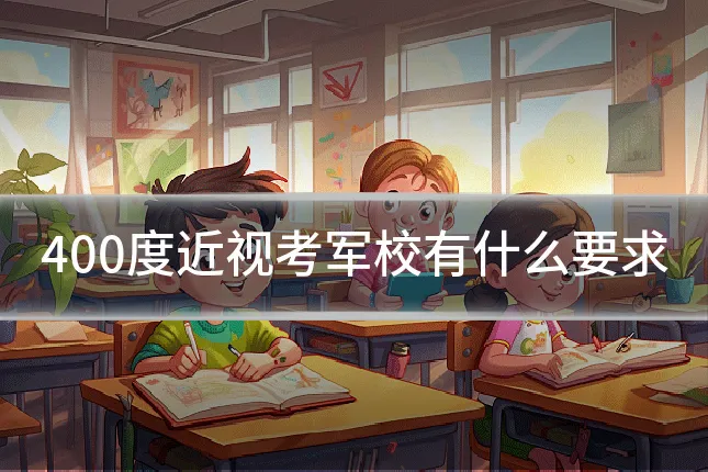 400度近视考军校有什么要求