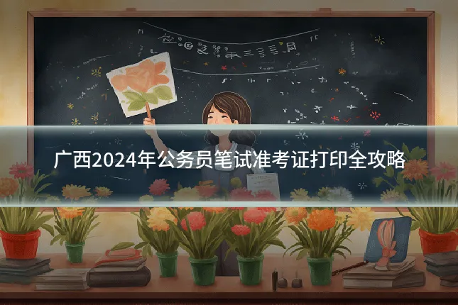 广西2024年公务员笔试准考证打印全攻略