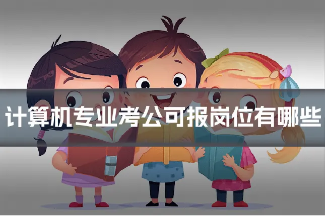 计算机专业考公可报岗位有哪些