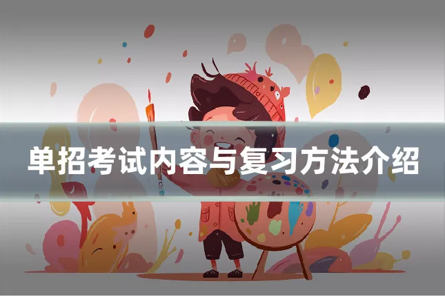 单招考试内容与复习方法介绍