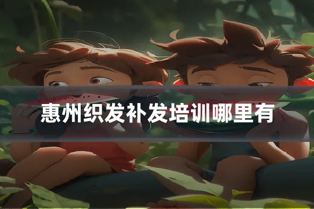 惠州织发补发培训哪里有