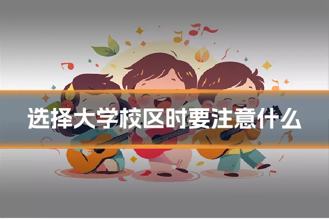 选择大学校区时要注意什么