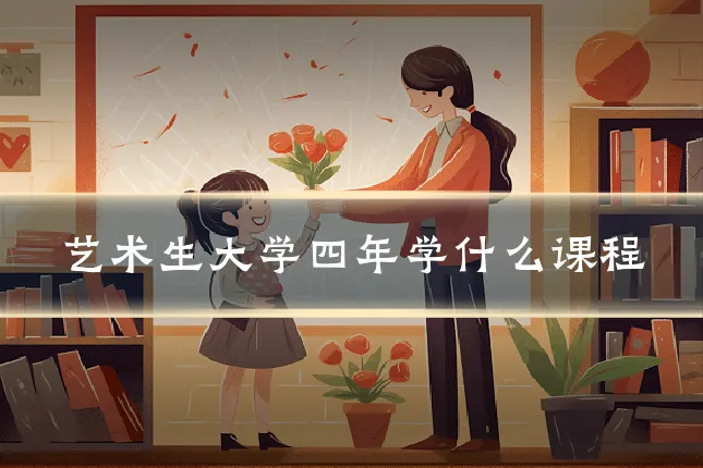 艺术生大学四年学什么课程