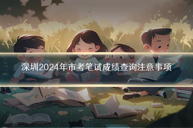 深圳2024年市考笔试成绩查询注意事项