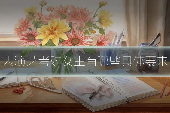 表演艺考对女生有哪些具体要求