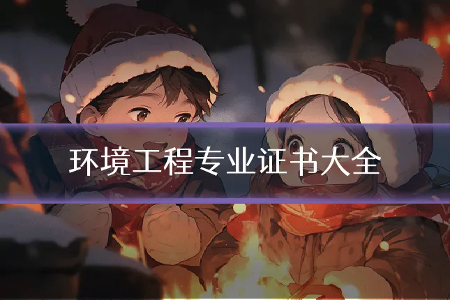 环境工程专业证书大全