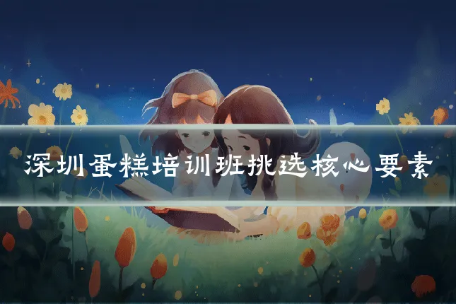 深圳蛋糕培训班挑选核心要素