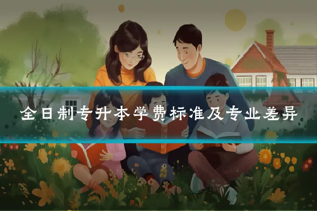 全日制专升本学费标准及专业差异
