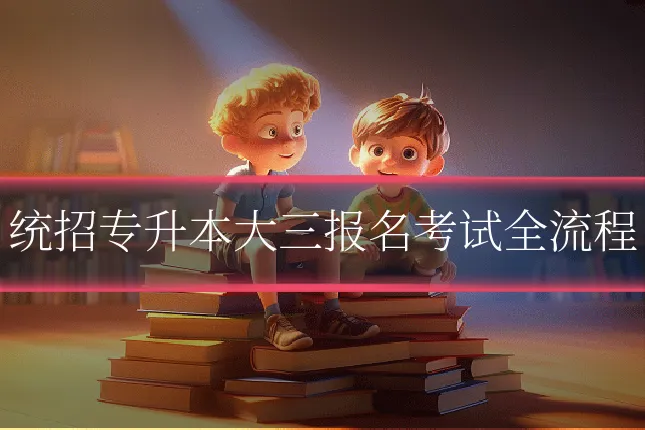 统招专升本大三报名考试全流程