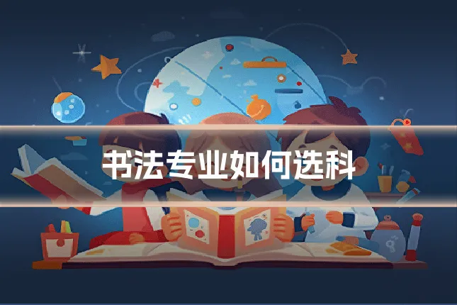 书法专业如何选科