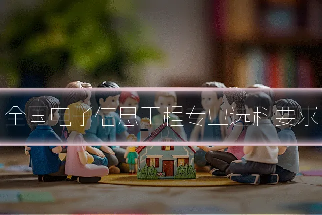 全国电子信息工程专业选科要求