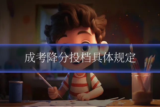 成考降分投档具体规定