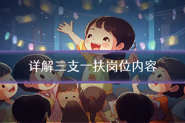 详解三支一扶岗位内容