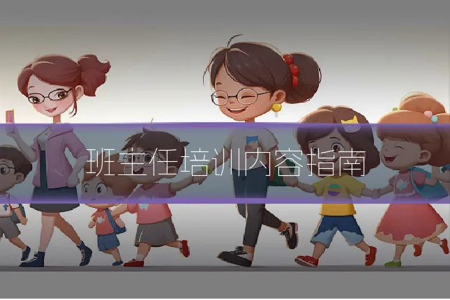 班主任培训内容指南