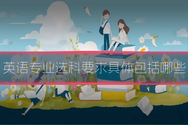 英语专业选科要求具体包括哪些