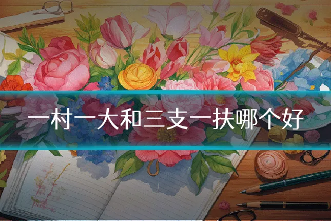 一村一大和三支一扶哪个好