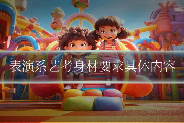 表演系艺考身材要求具体内容