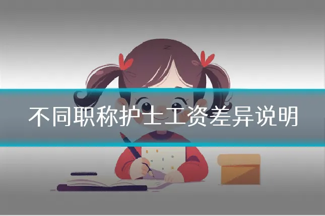 不同职称护士工资差异说明