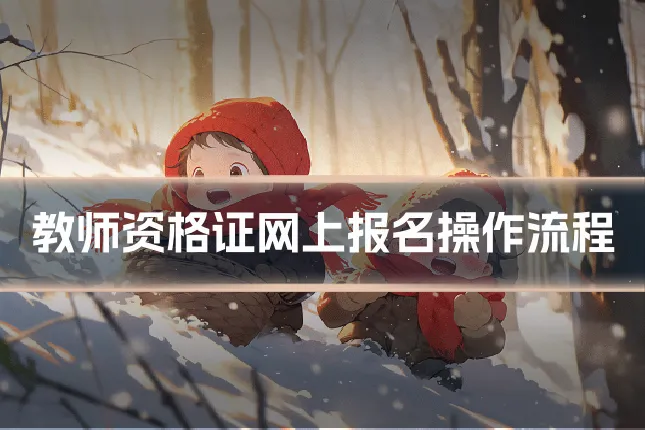 教师资格证网上报名操作流程