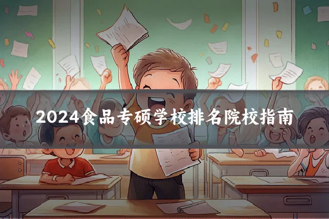2024食品专硕学校排名院校指南