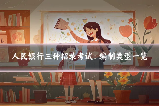 人民银行三种招录考试:编制类型一览