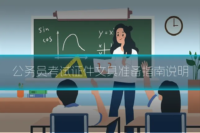 公务员考试证件文具准备指南说明