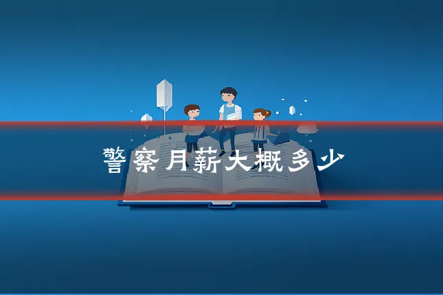 警察月薪大概多少